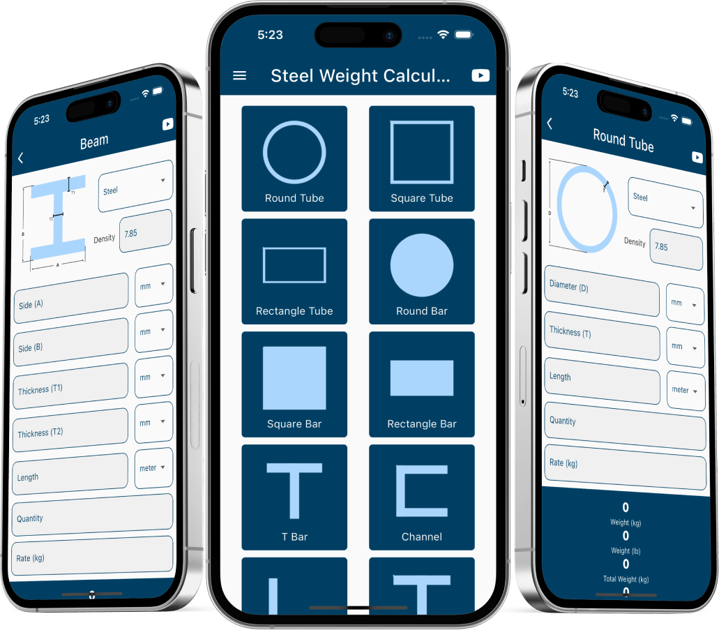 Steel Weight Calculator