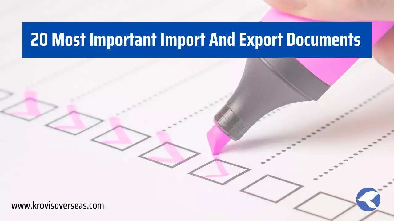 16 Documents Required For Export